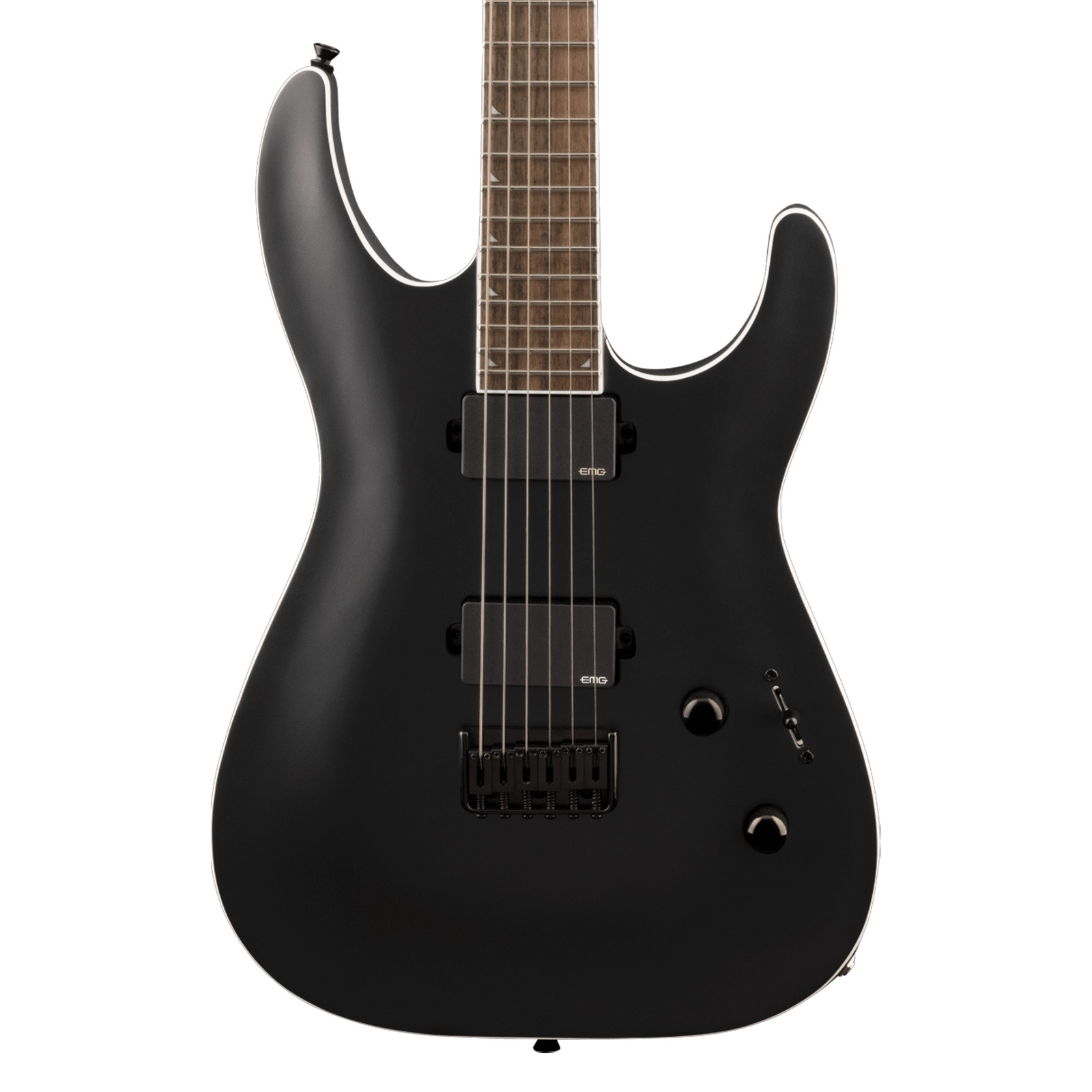 Used Jackson X Series Soloist SLA6 DX Baritone – Satin Black w/ Laurel FB