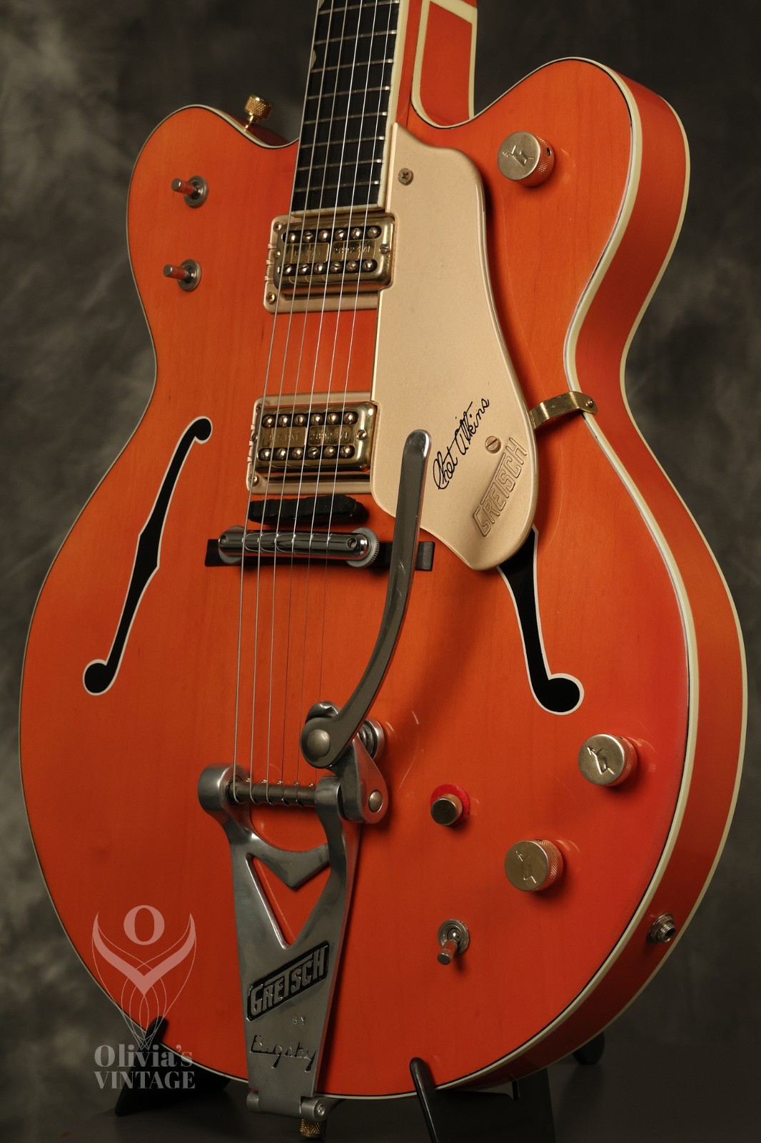 1964 Gretsch Chet Atkins 6120 Nashville Western Orange with HANG TAG