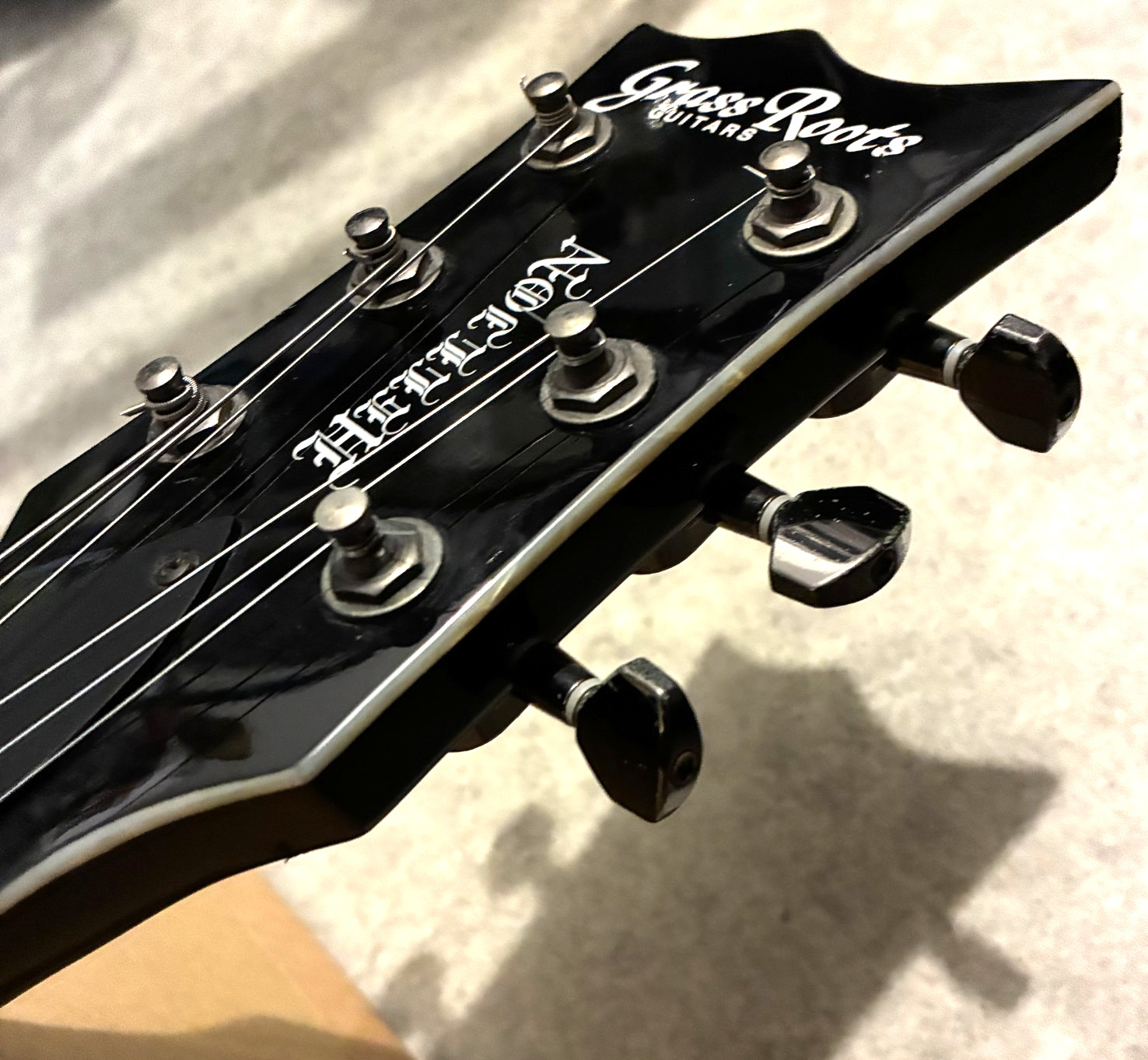 GrassRoots HELLION G-U-65 Black Gazette Uruha Vkei Gothic 2008 Rare Guitar Japan