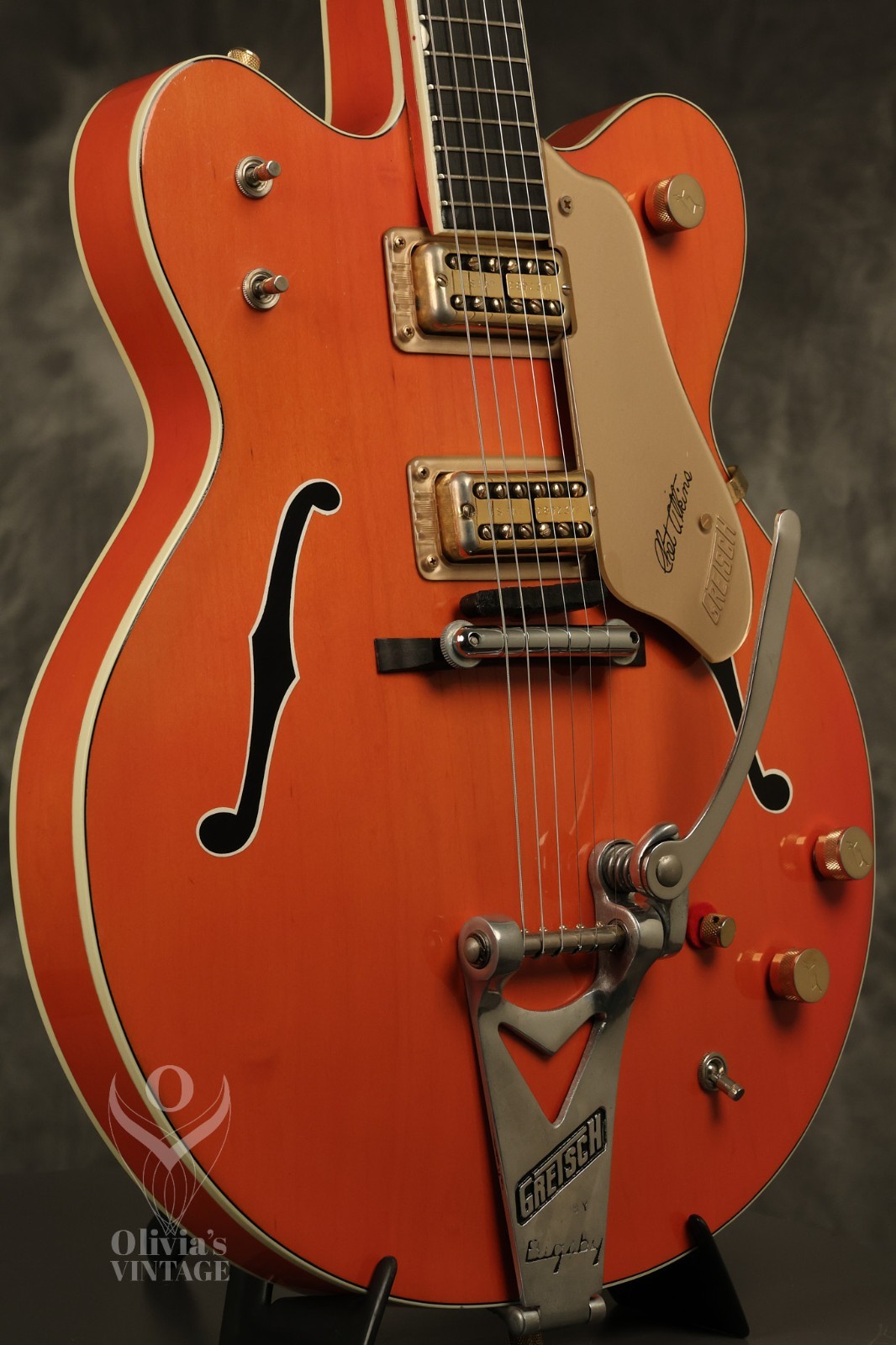 1964 Gretsch Chet Atkins 6120 Nashville Western Orange with HANG TAG
