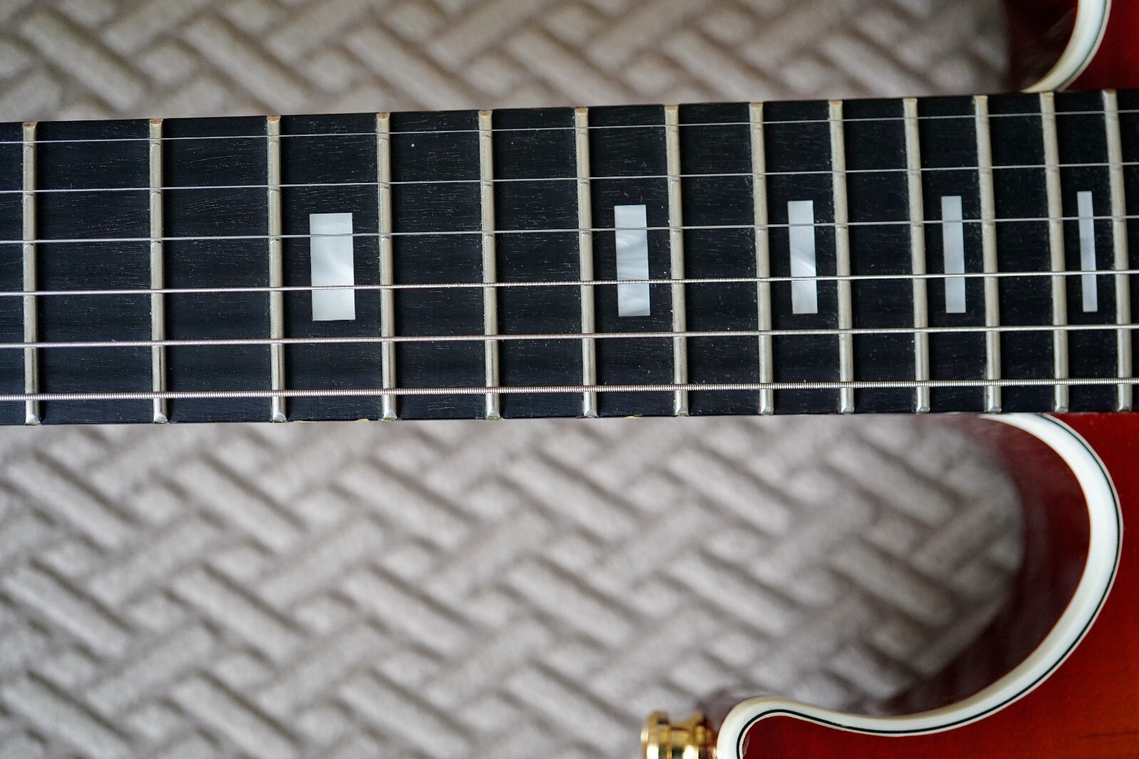2008 GUITAR OF THE MONTH GIBSON LONGHORN SUNBURST EMG-85 & L.R.BAGGS PIEZO RARE