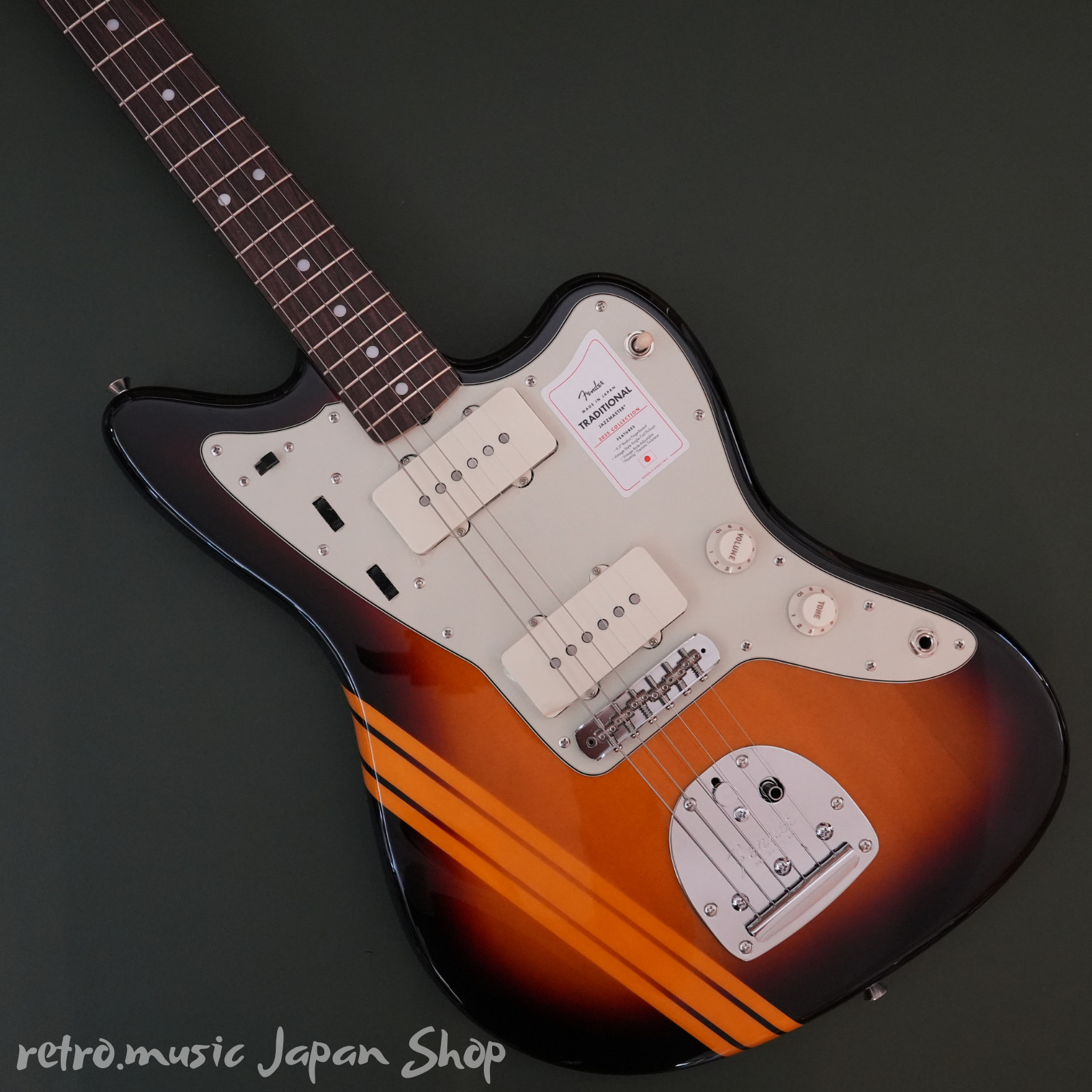 Fender Traditional 2025 60s Jazzmaster Competition 3-Color Sunburst Aged Natural