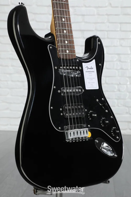 Fender Standard Stratocaster HSS Electric Guitar – Black