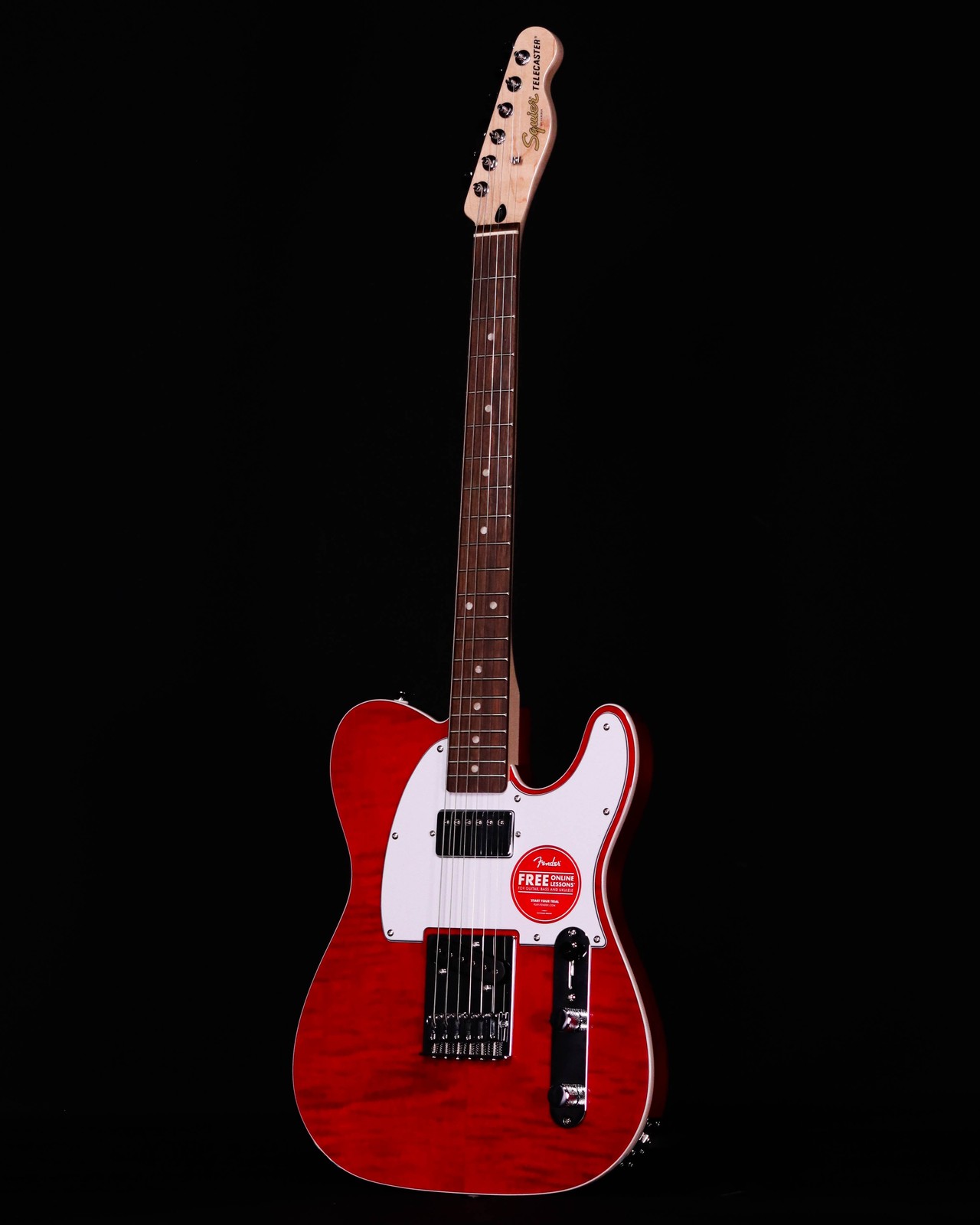Squier Affinity Telecaster FMT SH, Laurel FB, Crimson Red Transparent
