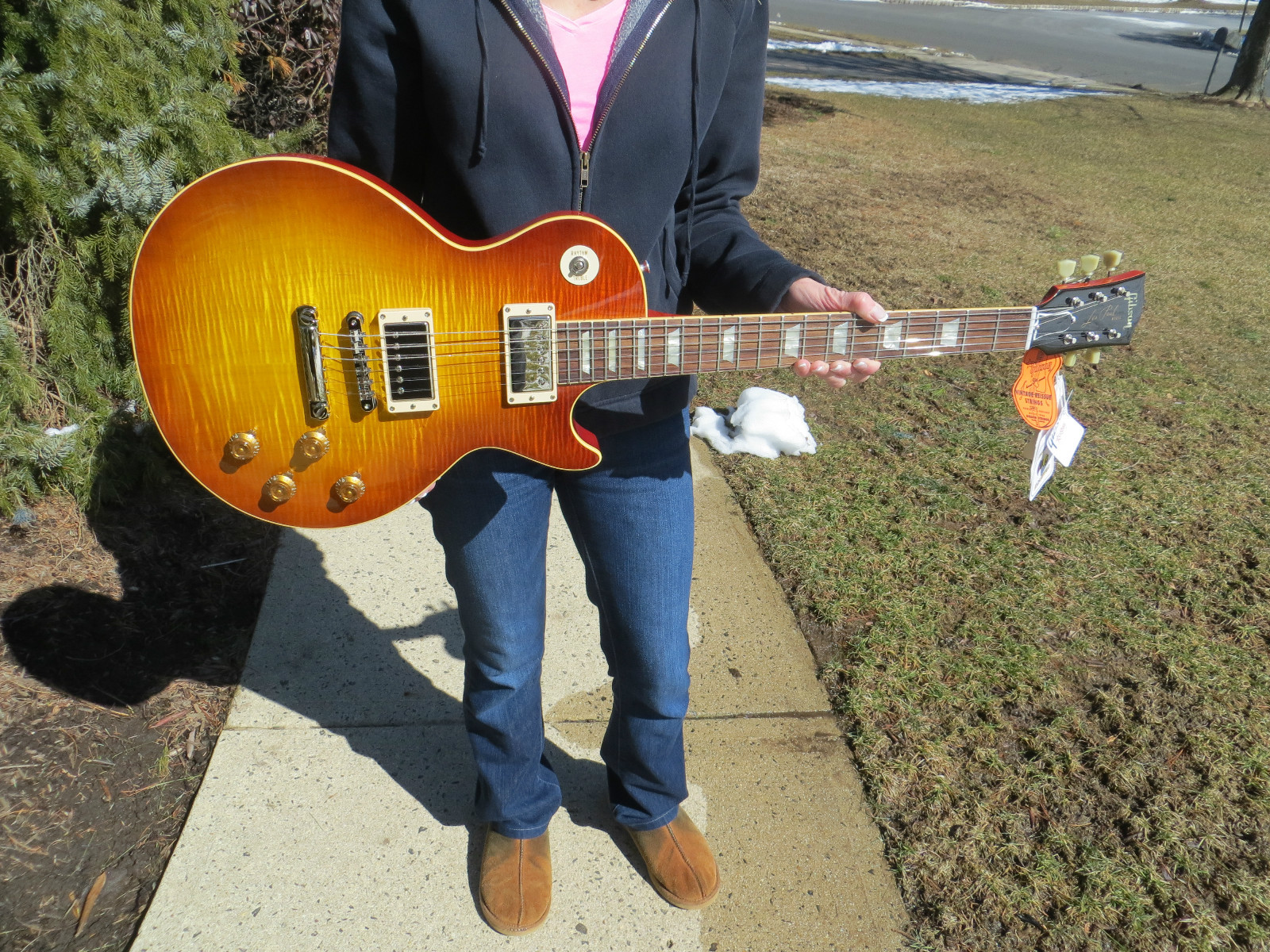 Gibson Custom Les Paul 1959 Historic Reissue Stanley Burst Made 2012 Hard Rock