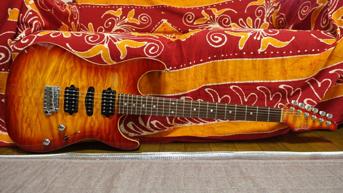 Suhr Custom Standard Hsh Aged Cherry Burst Quilted Maple Matching Head Sir High