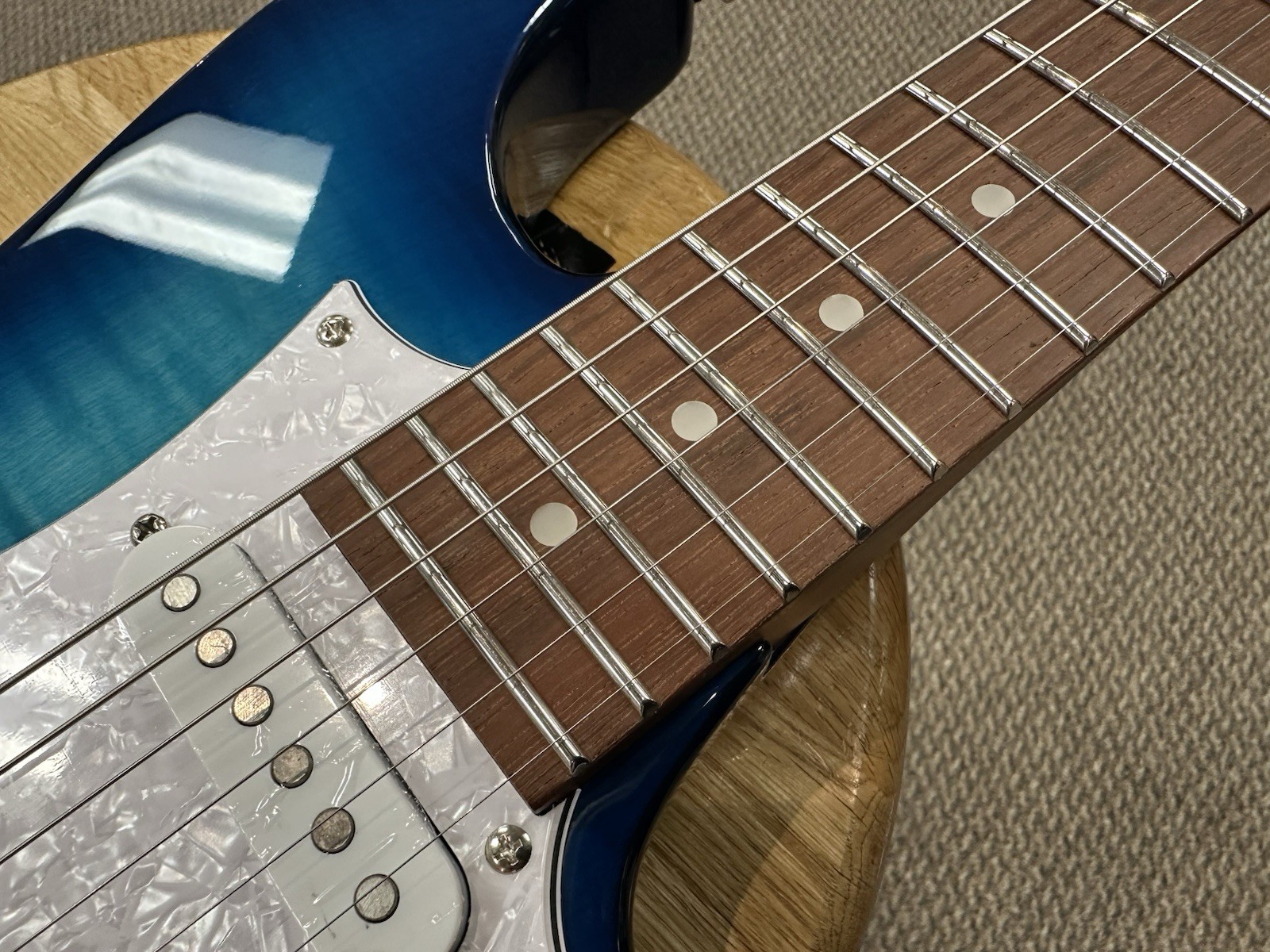 Ibanez Standard AZ22S1F Electric Guitar – Transparent Turquoise Burst