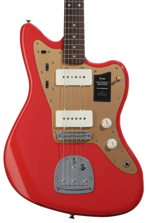 Fender Limited Vintera II Road Worn ’50s Jazzmaster Electric Guitar – Fiesta Red