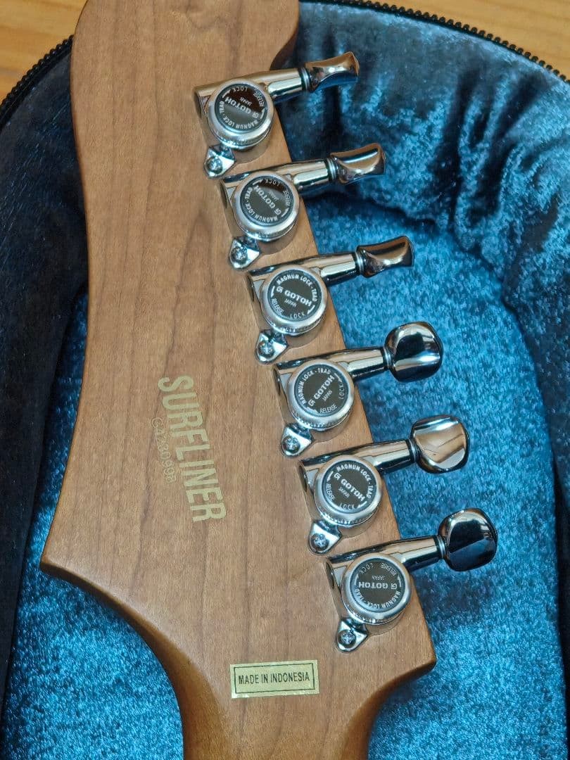 Guild Surfliner Deluxe Electric Guitar Vector Slock Pegs Elixir 9-42