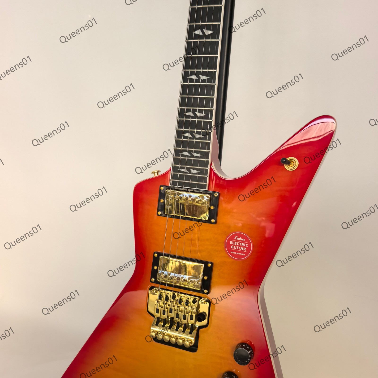 Electric Guitar Stainless Rounded Fret Edge Mahogany Body Cherry Sunburst