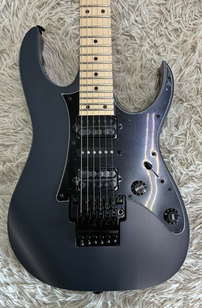 Ibanez RG Series RG550GRF Genesis Electric Guitar, Gray Metallic Flat Finish