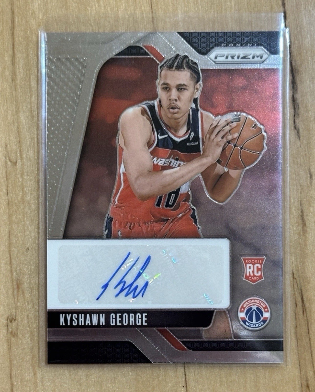 Rare 2024-25 Prizm Basketball Kyshawn George Rookie Auto RSI-KGW RC Centered! 🔥