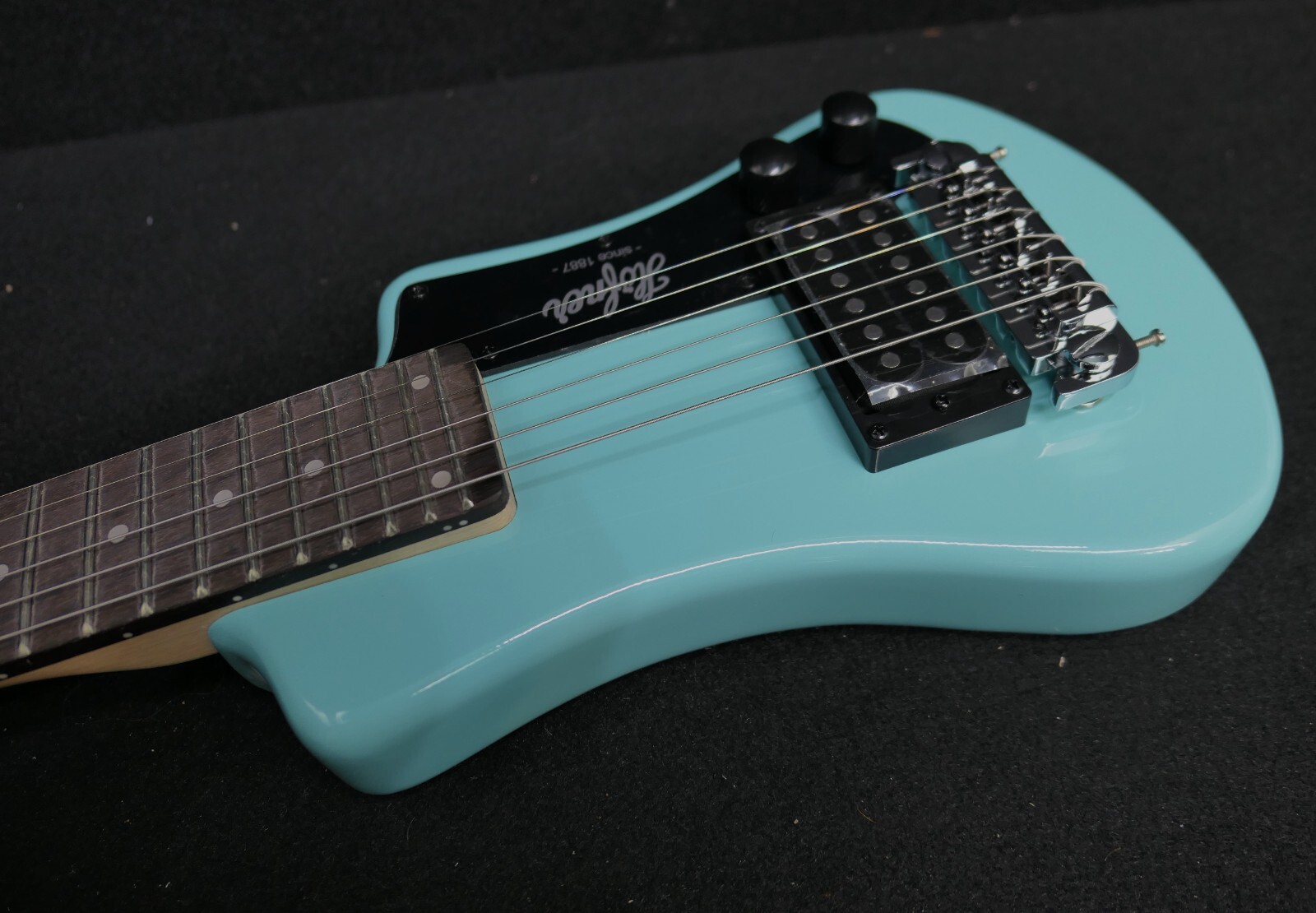 HOFNER CONTEMPORY HCT-SH-SG SHORTY TRAVEL Electric Guitar SURF GREEN & Gig Bag