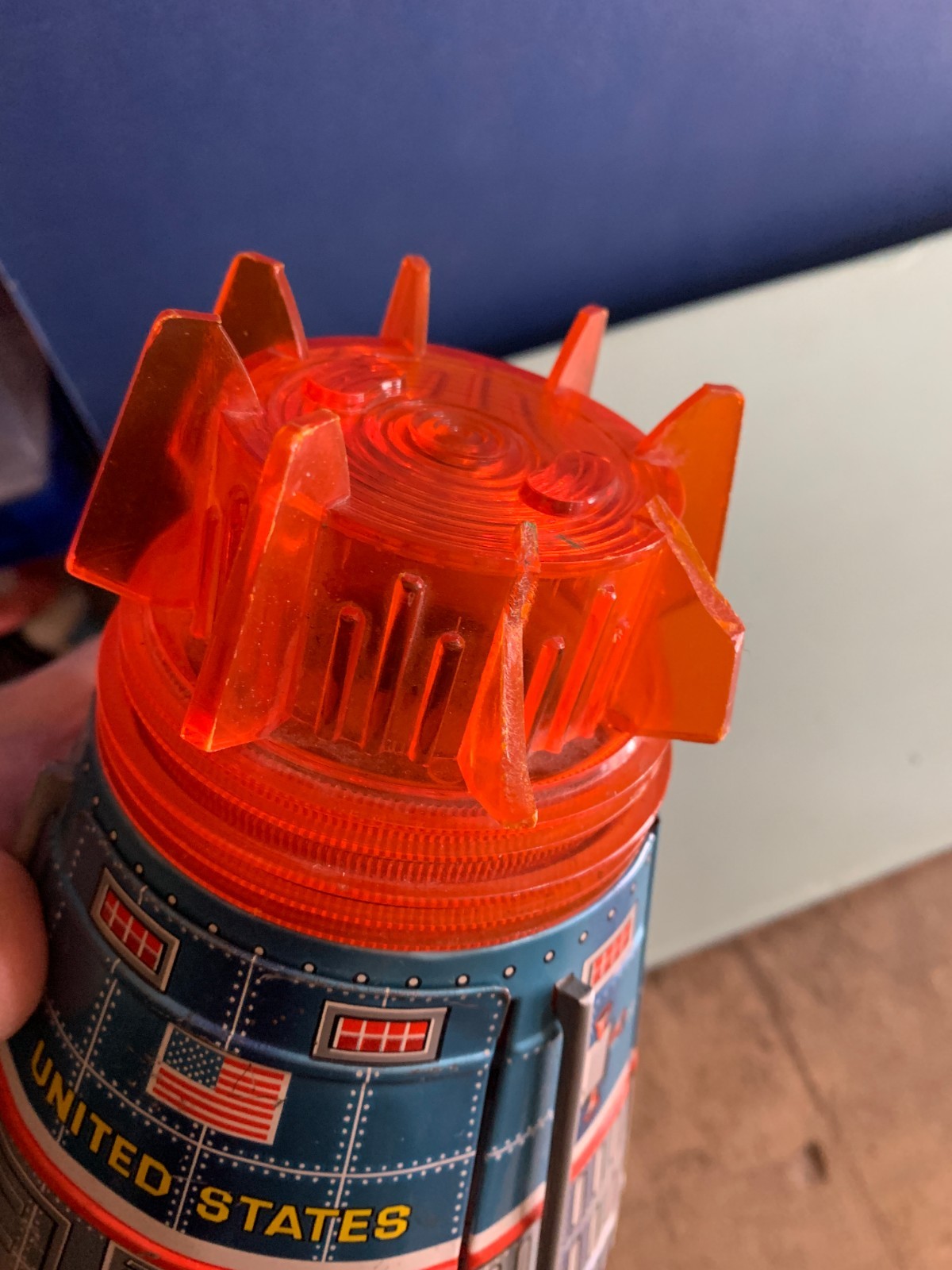 VINTAGE TIN TOY SUPER SPACE SHIP CAPSULE HORIKAWA SH JAPAN 1960s