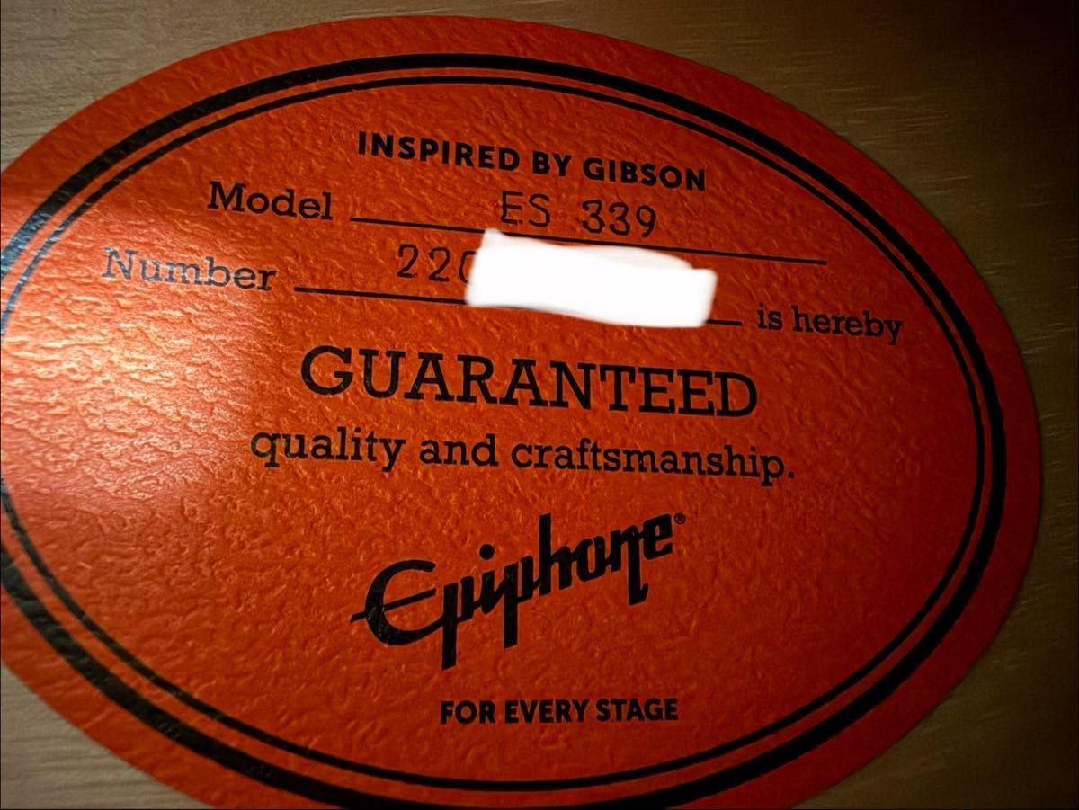 Epiphone ES-339 Pelham Blue 2022 Model