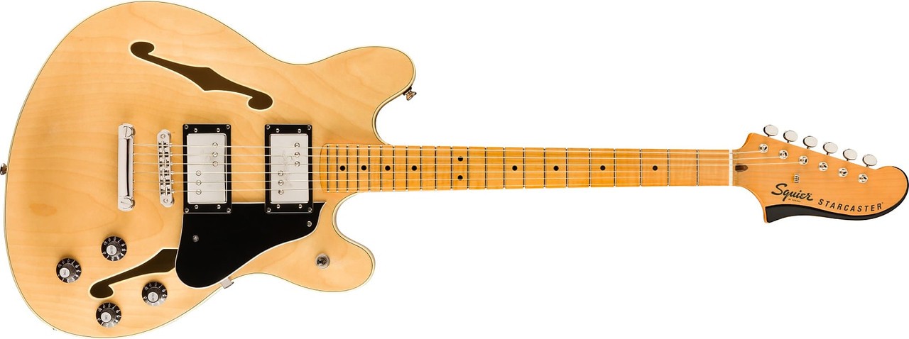 Squier Classic Vibe Starcaster Electric Guitar, Maple Fingerboard, Natural