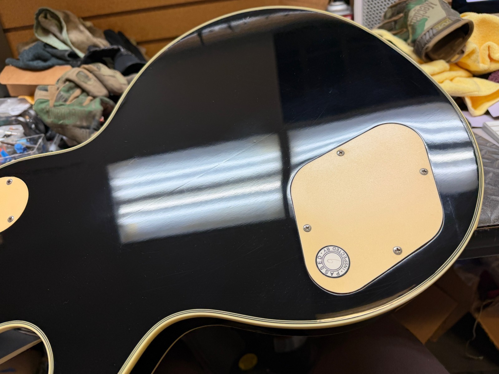 2000 Epiphone Ace Frehley Signature Les Paul Custom Black Burst -w/ VIDEO