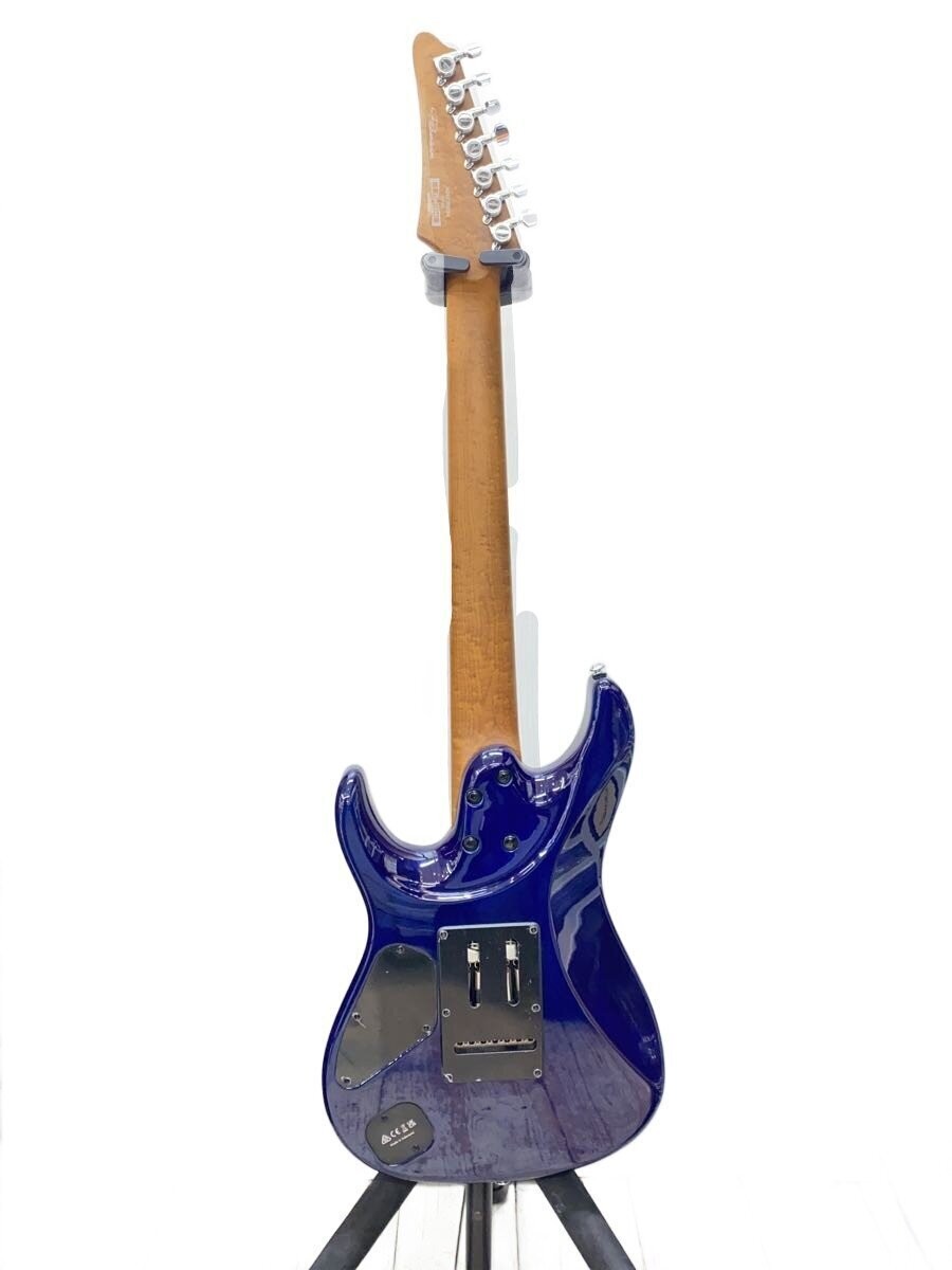 Ibanez Az Premium/7 String Electric Guitar/Strat Type/Blue/2S/Steel Saddle/Az427