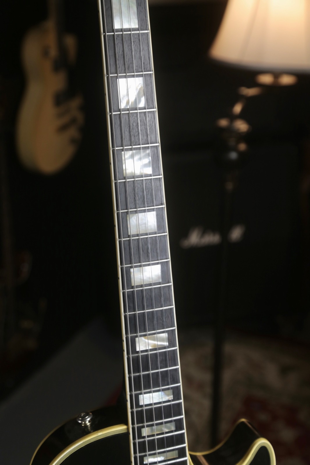 Rare 1970s Aria Pro II Les Paul Custom, Made in Japan – Transparent Black