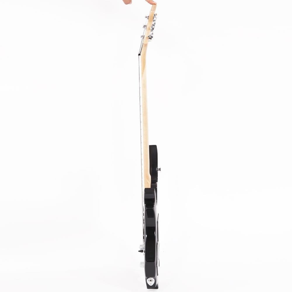 New Black Burning Fire Basswood Electric Guitar School Band with Bag & 20W Amp