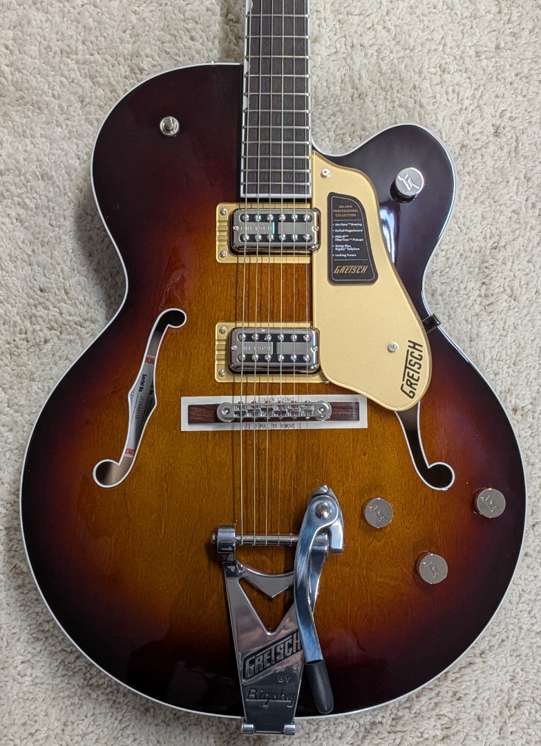 Gretsch Tennessean Hollow Body with Bigsby and Nickel Hardware, Havana Burst