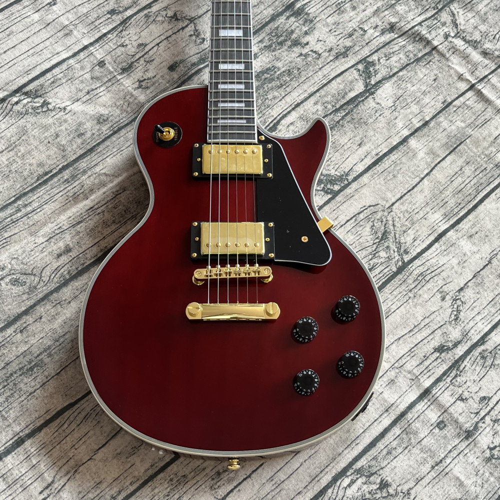 Hot selling Wine Red electric guitar gold color hardware free shipping