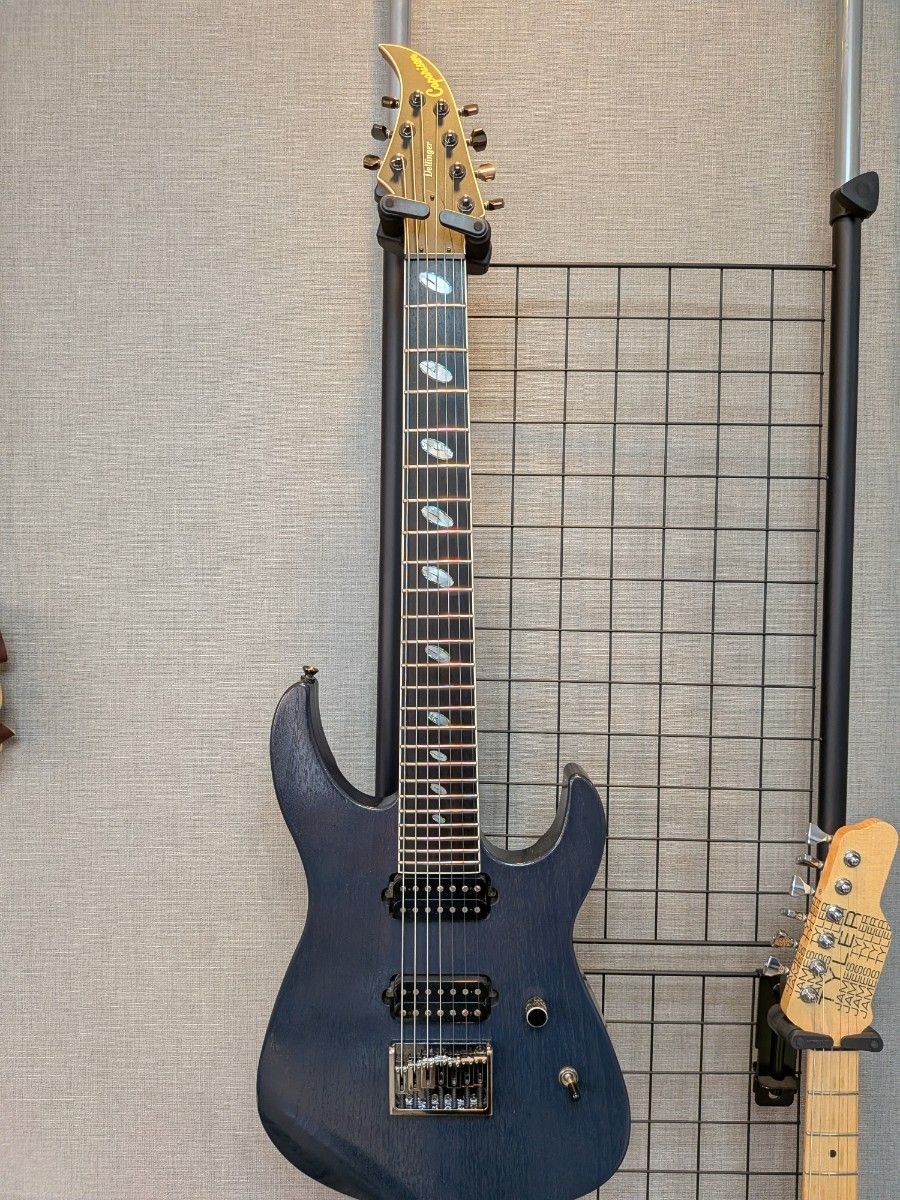 Caparison Dellinger 7 FX-WM Electric Guitar Ebony 24F 648mm Scale Good Condition