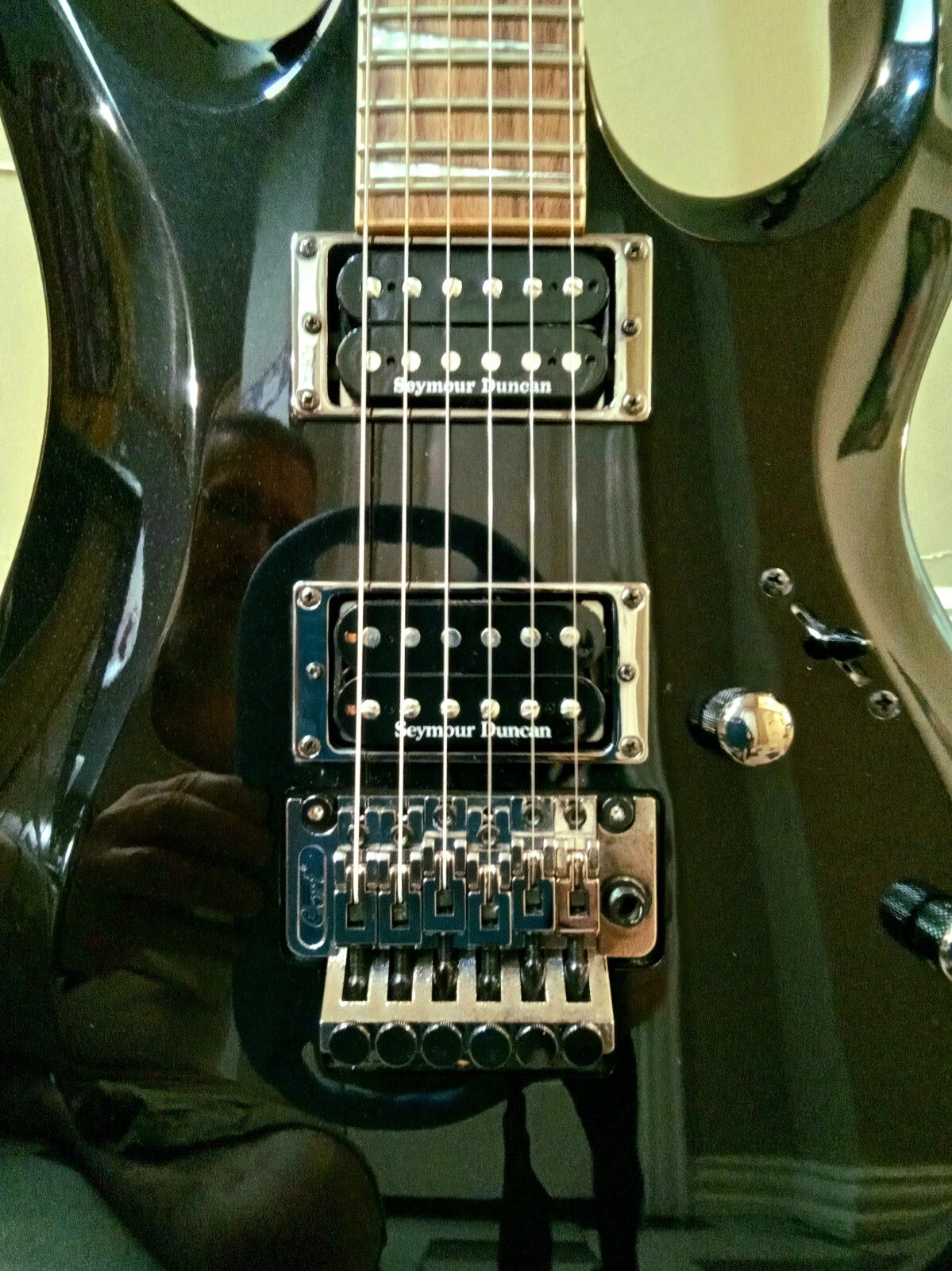 2013 Cort X Custom Electric Guitar Seymour Duncan Pickups Double Locking Tremolo