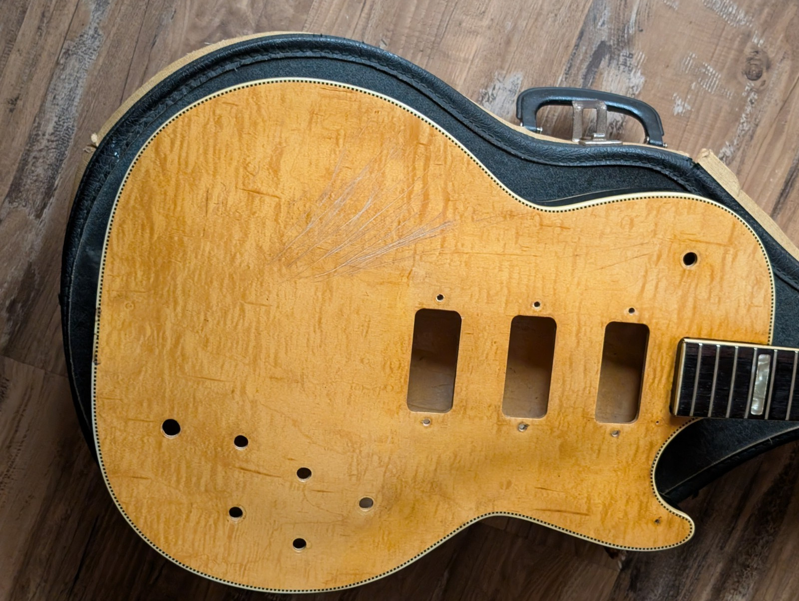 1962 Silvertone Kay Speed Demon Electric Guitar Body Hull Neck Project No Issues