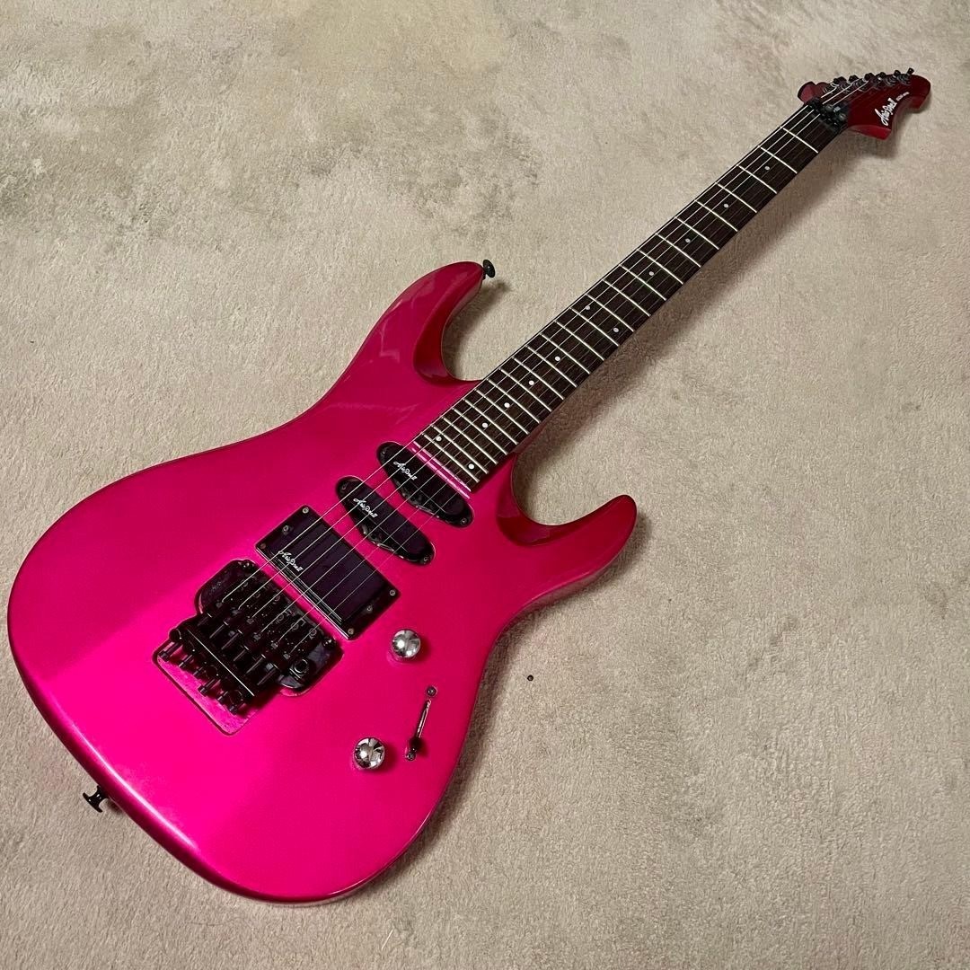 ARIA Pro II MAGNA series MA-550 Pink Dinky type Electric Guitar Used From Japan