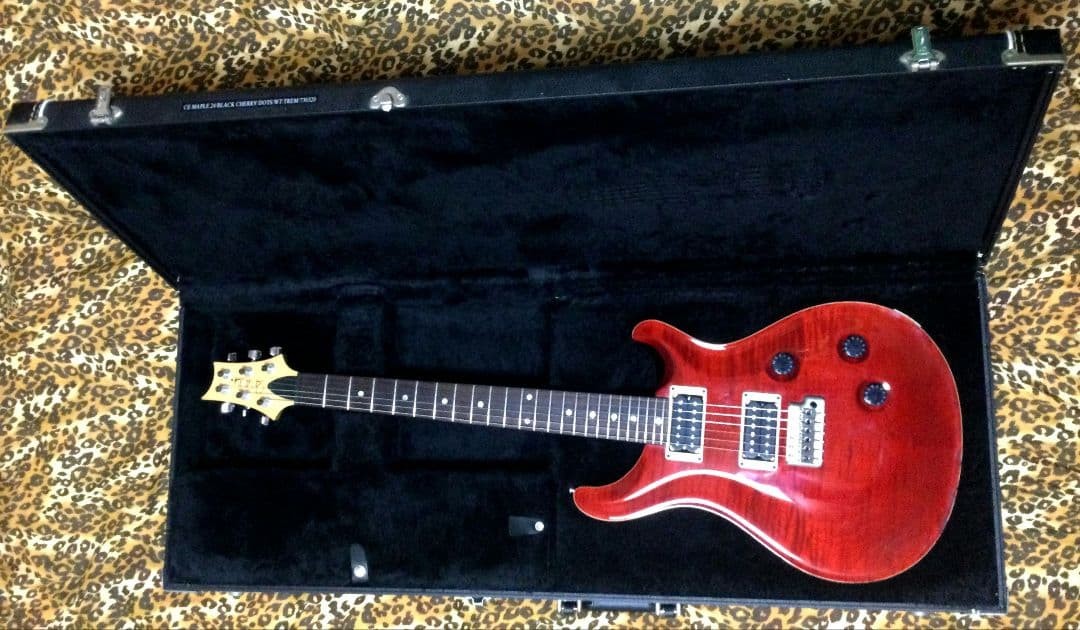 Electric Guitar Paul Reed Smith CE24 2006 Black Cherry Maple Top w/ Accessories