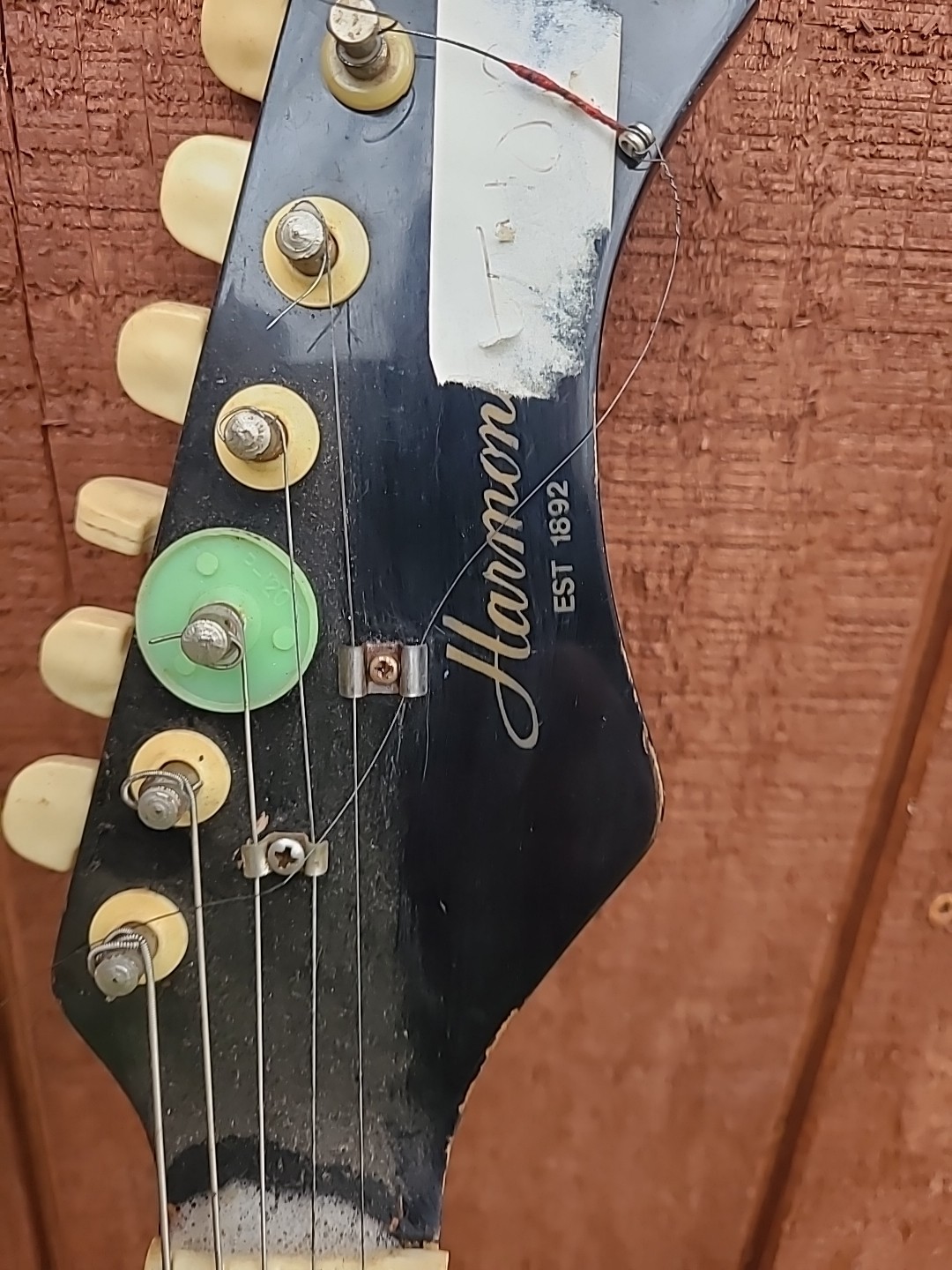 Vintage Harmony Electric Guitar Kiss Army Rock 80s Parts As Is