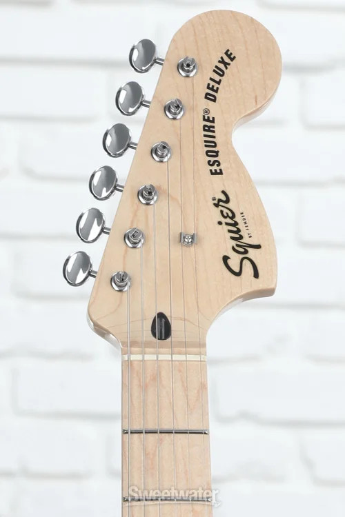 Squier Paranormal Esquire Deluxe Solidbody Electric Guitar – Metallic Black