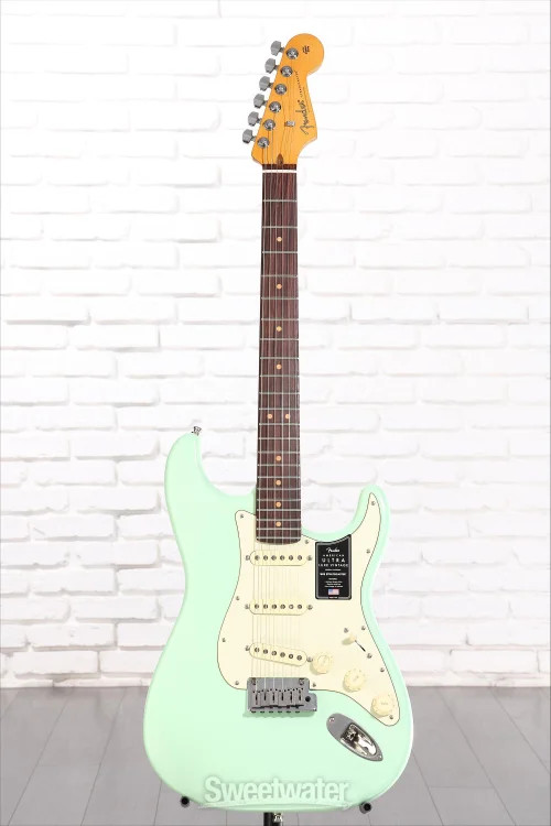 Fender American Ultra Luxe Vintage ’60s Stratocaster Electric Guitar – Surf