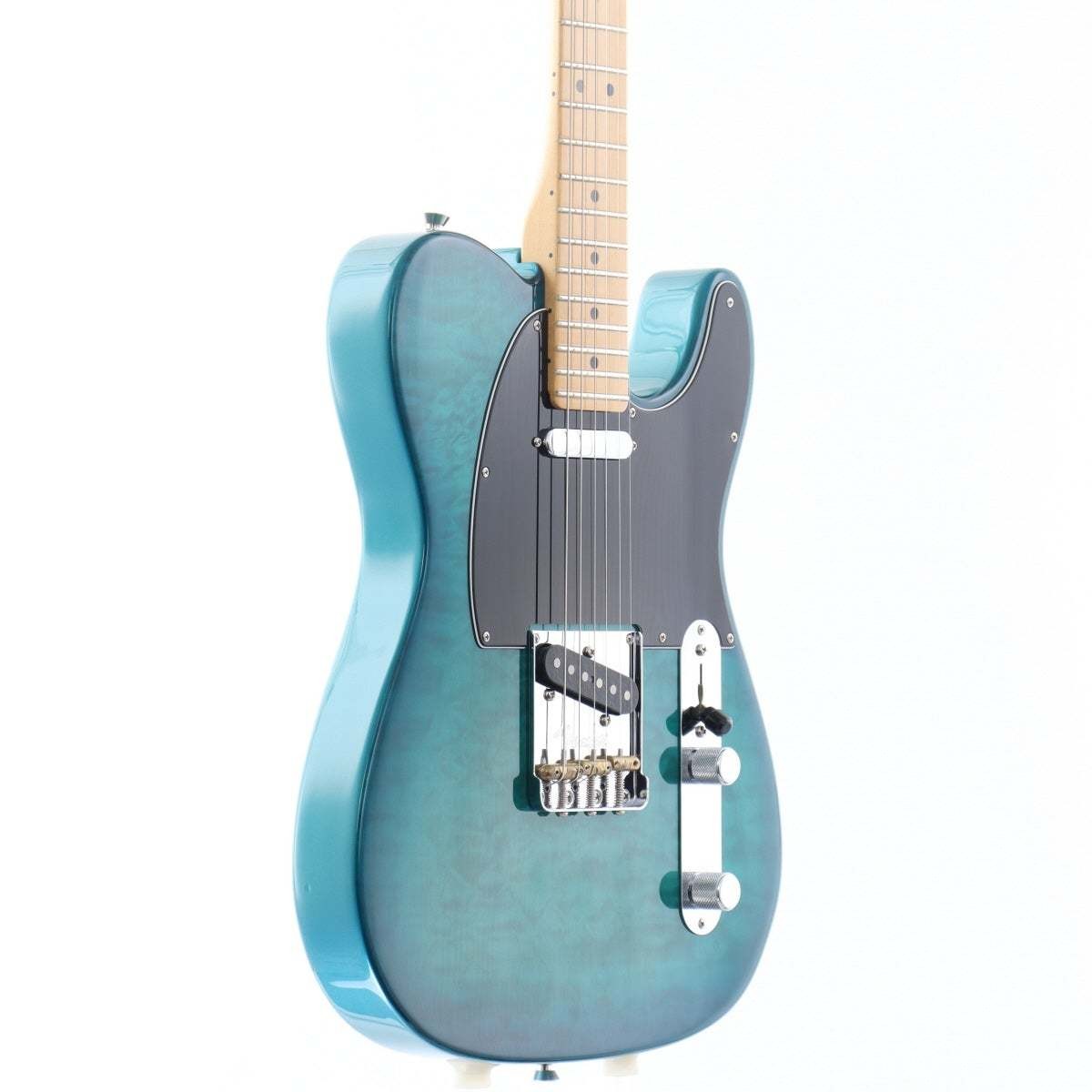 Fender American Showcase Qmt Telecaster Aqua Marine Metallic Used Electric