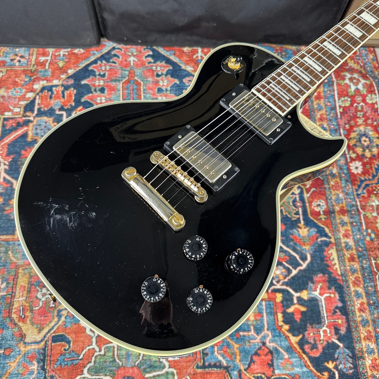 Fernandes/Burny RLC-55 Les Paul Custom Black – 1998