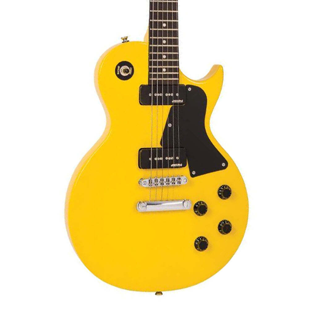 Vintage V132 ReIssued Single Cutaway w/ Dual P90s Electric Guitar – TV Yellow