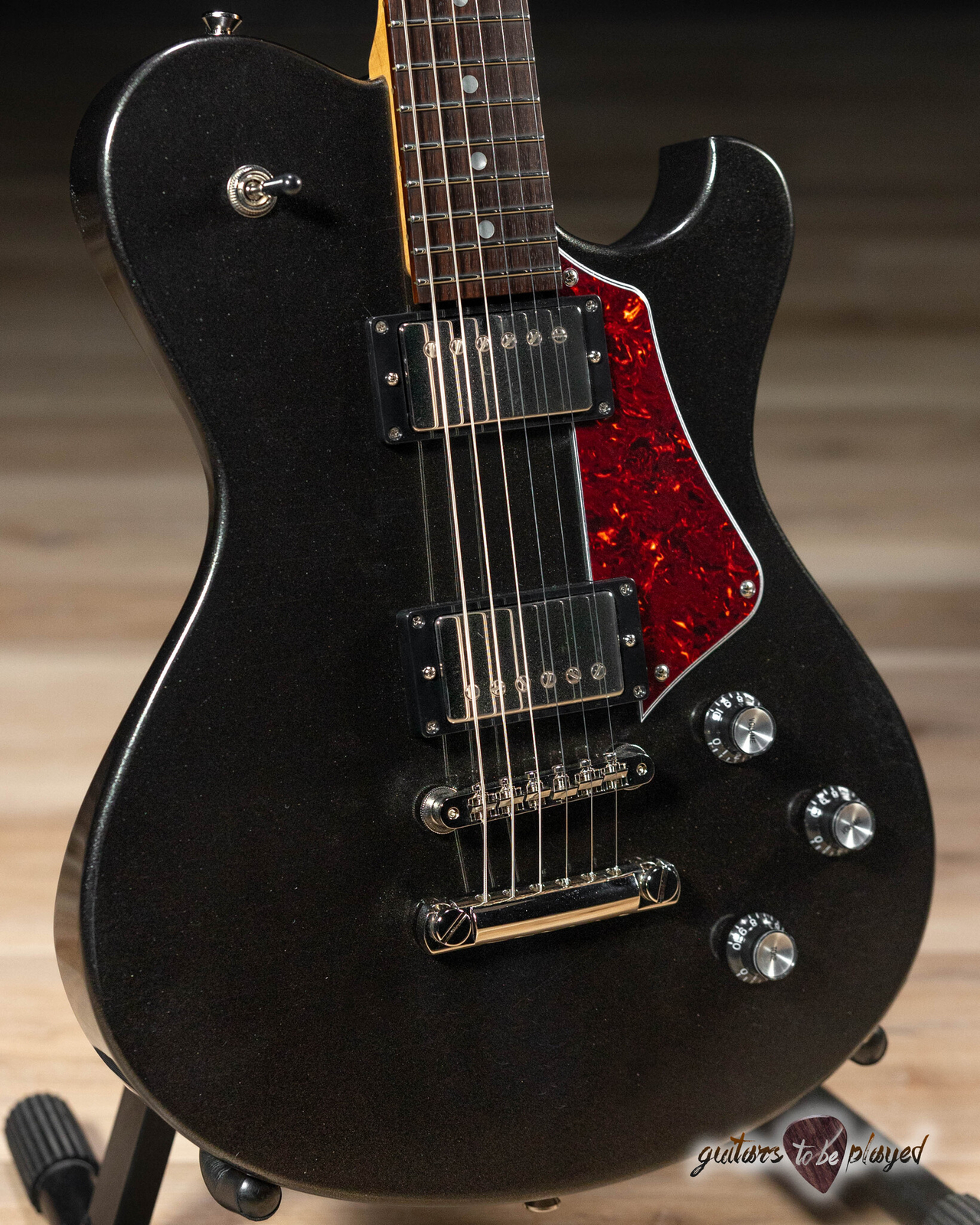 Starr Guitars Hustler Seymour Duncan HB Guitar w/ Case – Black Diamond Firemist