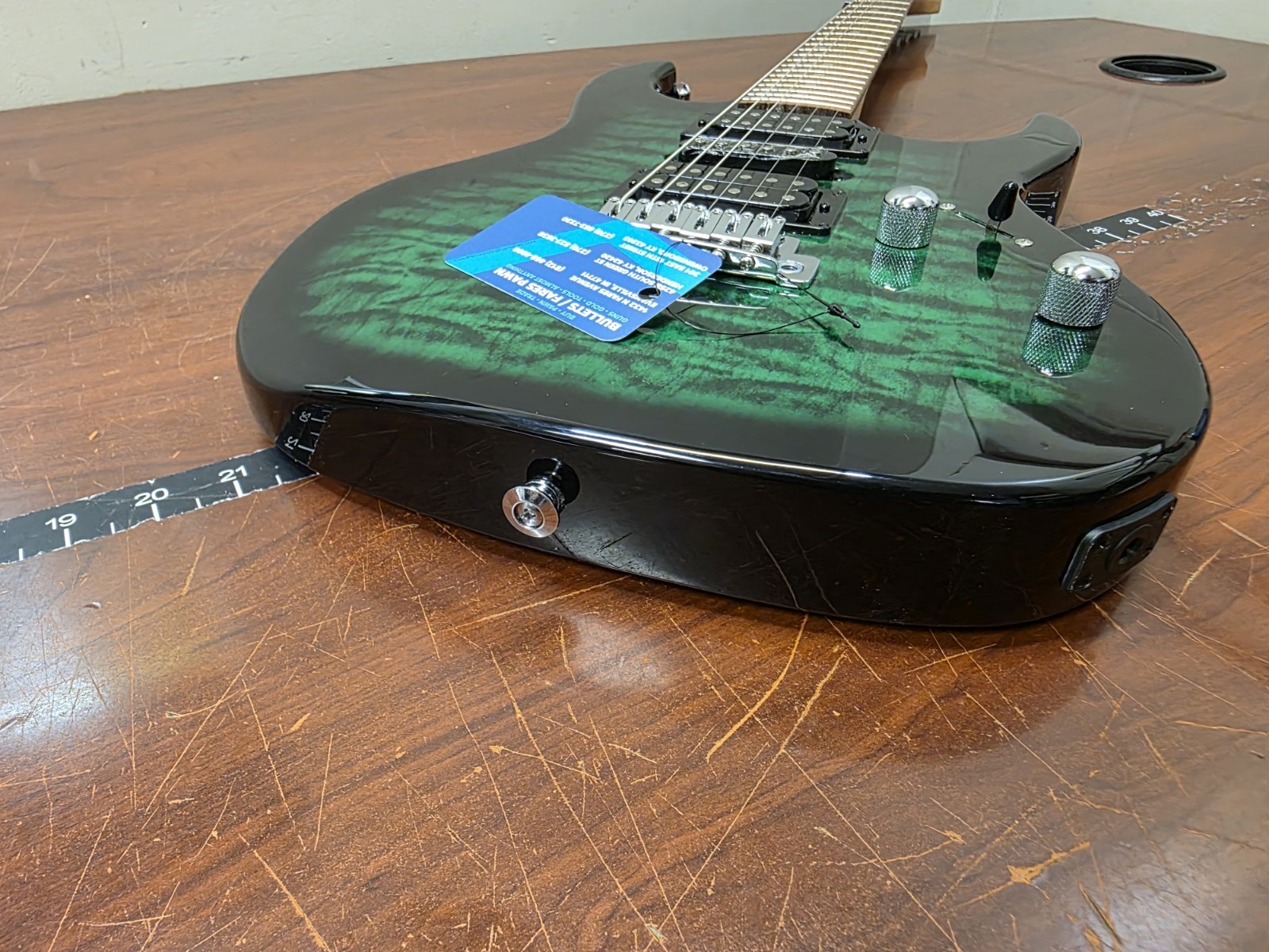 Ibanez GRX70QA GIO RX Series Electric Guitar Transparent Green Burst