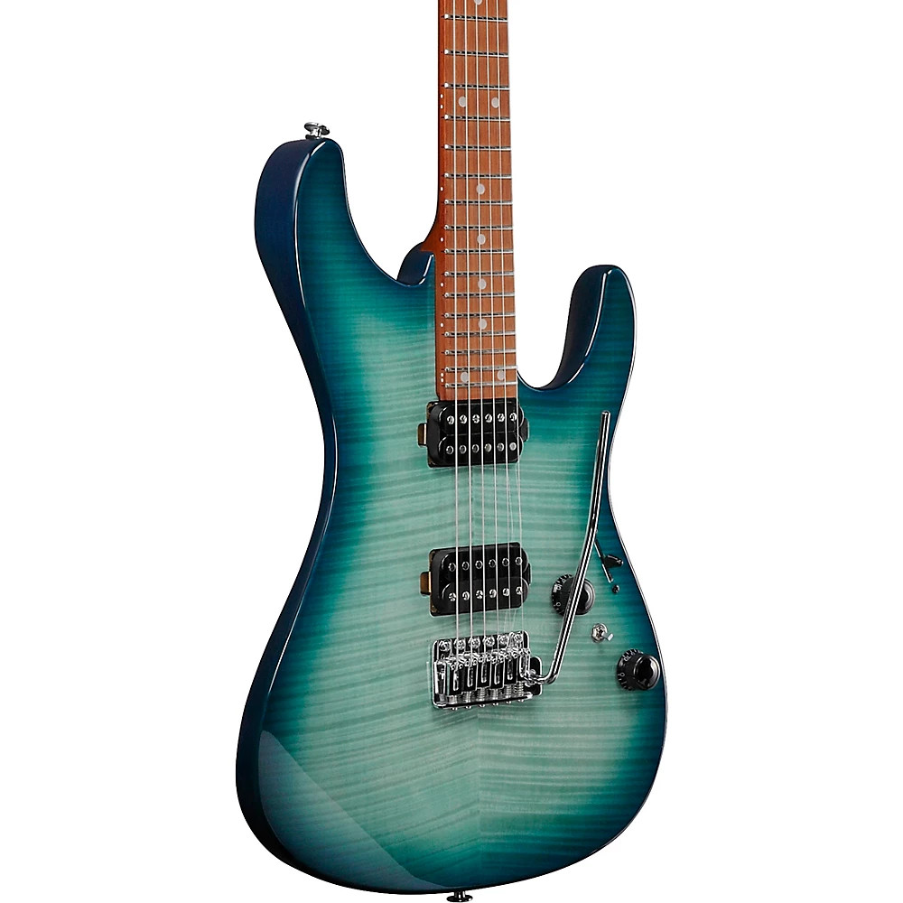 Ibanez AZ24S1 Standard Electric Guitar Transparent Turquoise Burst