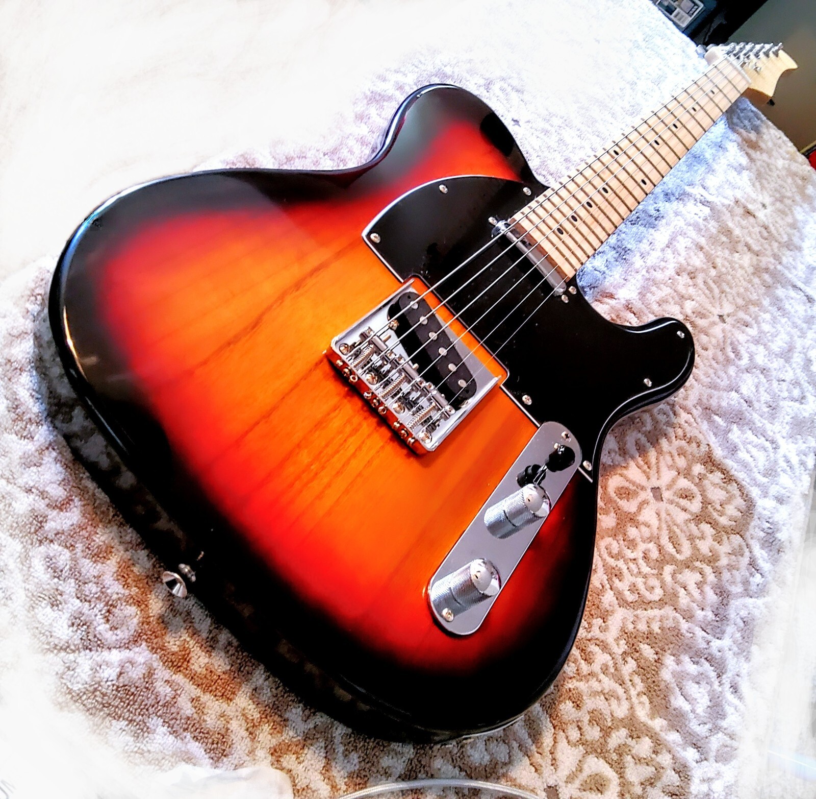 🎅FREE SHIPPING!🎅T Style Electric Guitar +Soft Case/Gig Bag +Strap +More!