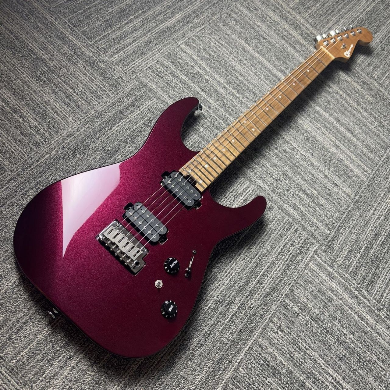 [Charvel] DK24 2PT USA Select Series Oxblood ST Type Solid Body Electric Guitar