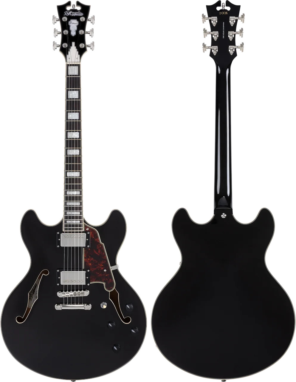 D’Angelico Premier DC Electric Guitar – Black Flake