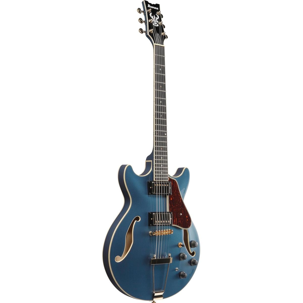 Ibanez AM Artcore Expressionist AMH90 Hollow-Body Electric Guitar, Prussian Blue