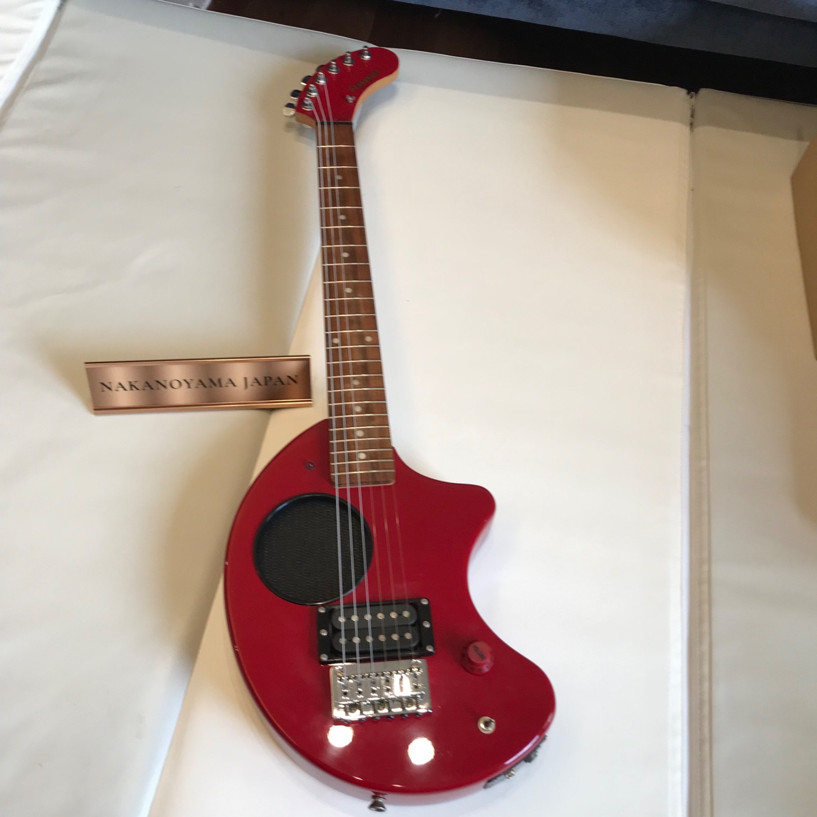Fernandes ZO-3 NOMAD RED Built-in Amp travel guitar Worldwide Shipment From JP