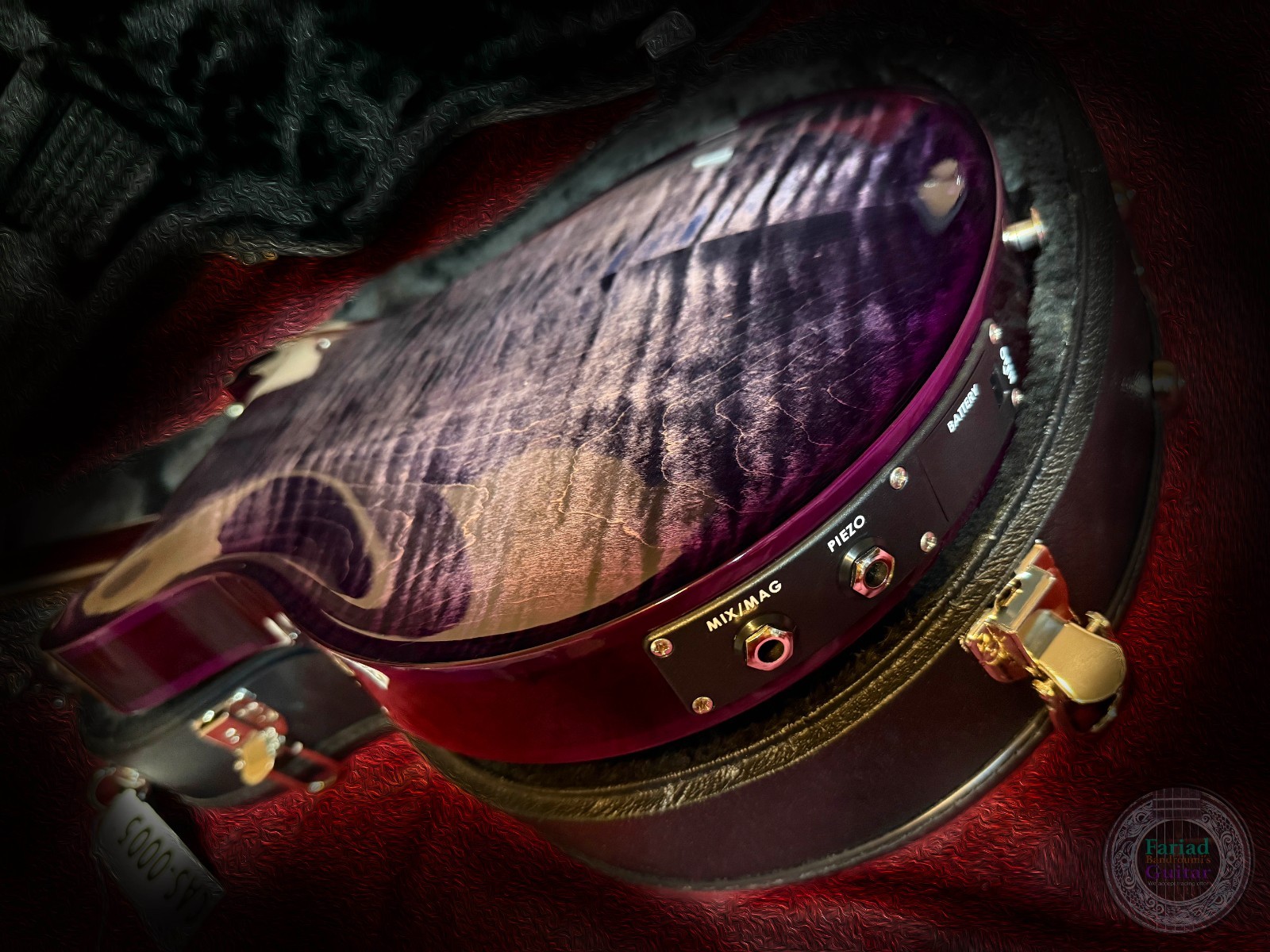 PRS Hollowbody II Piezo Hollow Body, Custom Purple Mist Finish( “Brand New” )