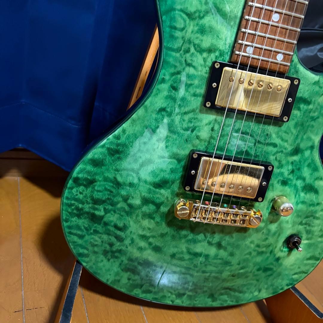 Edwards E-U-HL2 Uruha the GazettE Malachite Green Electric Guitar Used Product