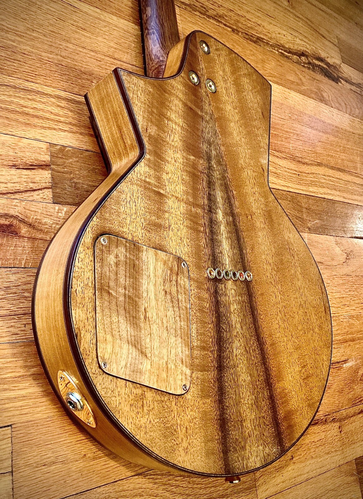 Custom Semi-hollow Electric Guitar by Luthier, Colin Warling. Myrtle, Rosewood