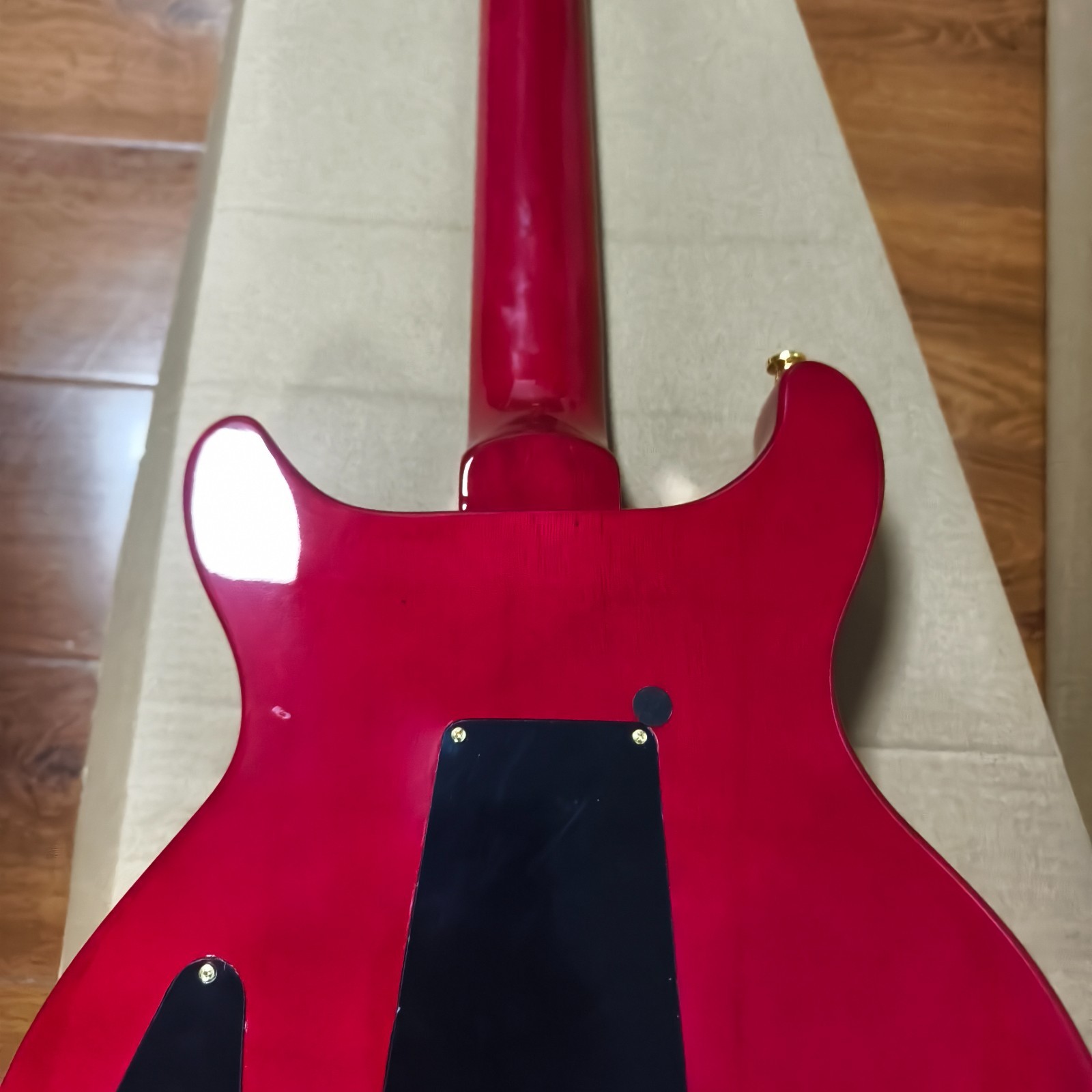 Custom 24 Transparent Red Flame Maple Top Mahogany Electric Guitar