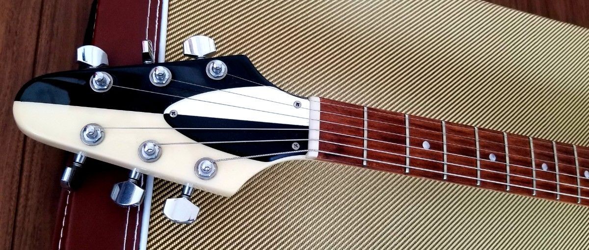 Edwards Flying V E-FV-DOT Michael Mahogany Humbucker Guitar Good